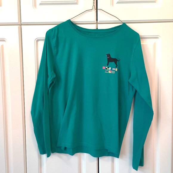 The Black Dog Women's Green Tee Shirt, Size Small - Picture 1 of 2